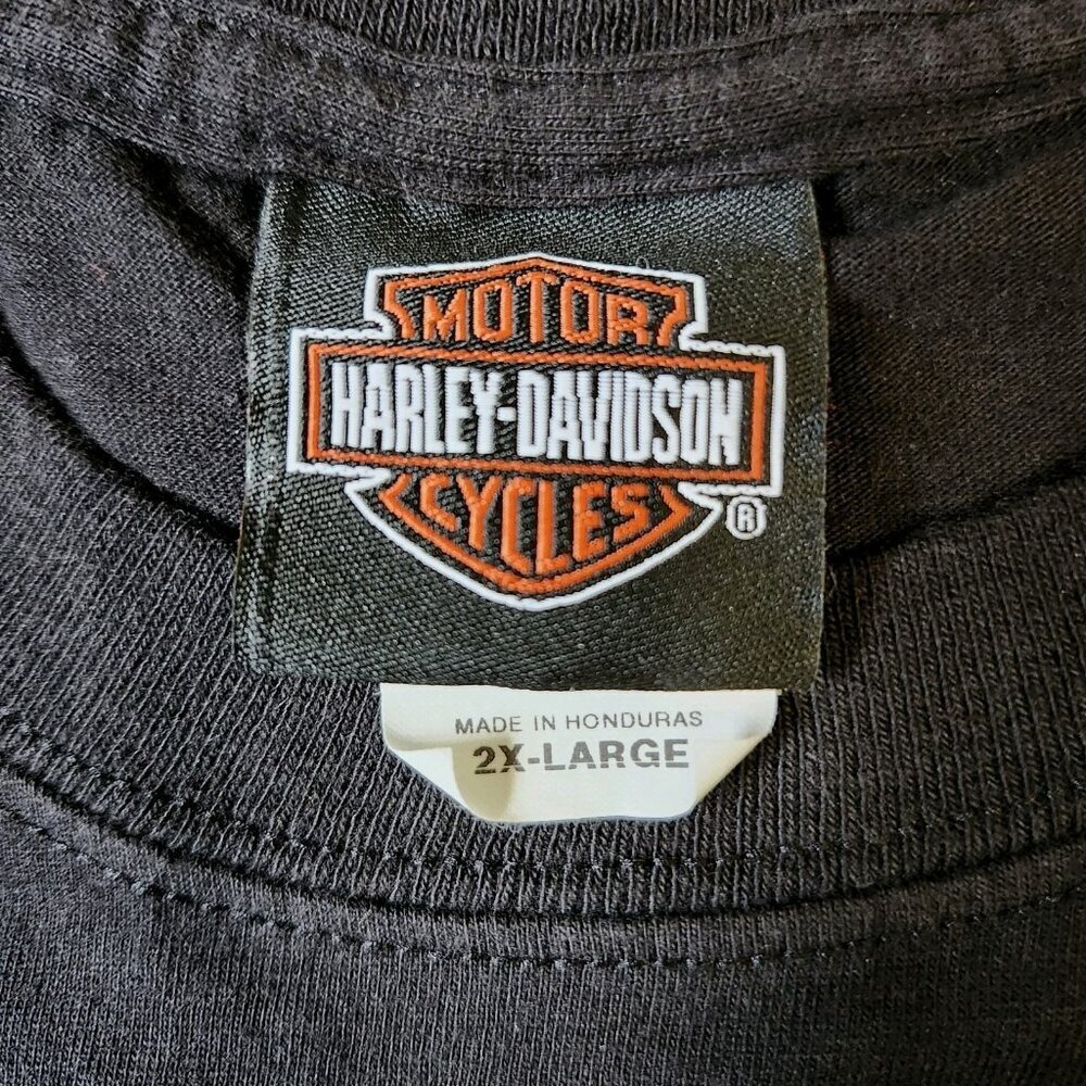 Harley Davidson 2017 Flaming Skull Tee Size 2X Cincinnati, Ohio - Picture 5 of 8